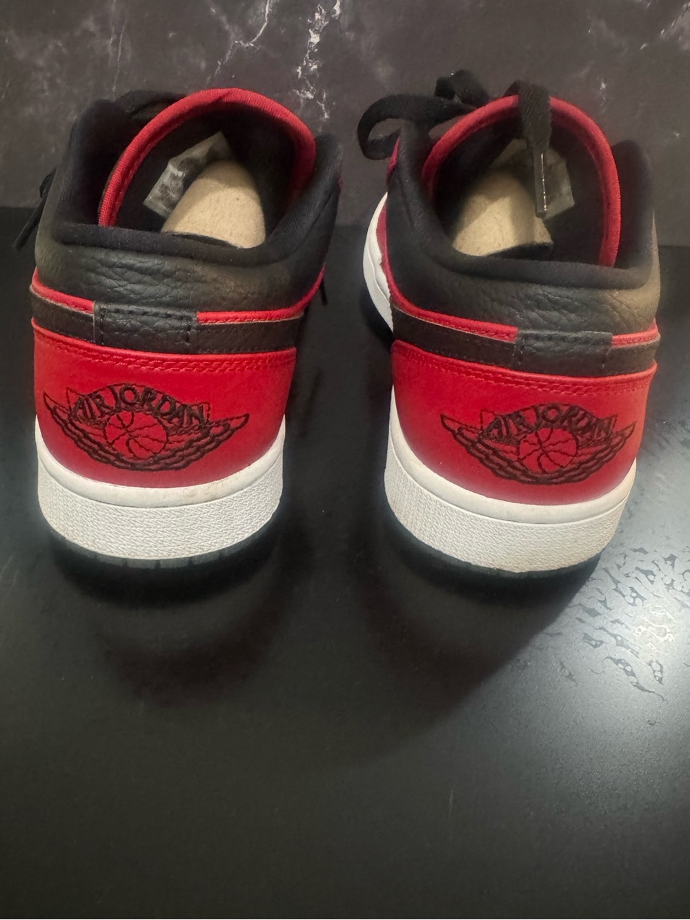 Nike Air Jordan Low-Top Sneakers - Red and Black - Picture 4 of 9